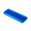 Rack de polipropileno para 80 tubos de 10-12 mm por un lado y para 60 tubos PCR DE 0.2-0.5 ml del otro