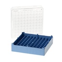 [T314-2100B] Cryo Storage Boxes 1.2 & 2ml, 100 places, Blue. TRAE 24 CAJITAS AZULES