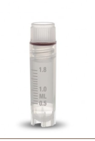 Tubo CRYOVIAL® (criovial) 2ml, tubes Int. thread SS red O-Ring