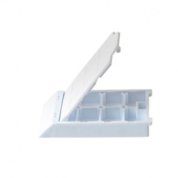 [M503-2] Cassettes blancos de biopsia con 6 compartimentos separados.